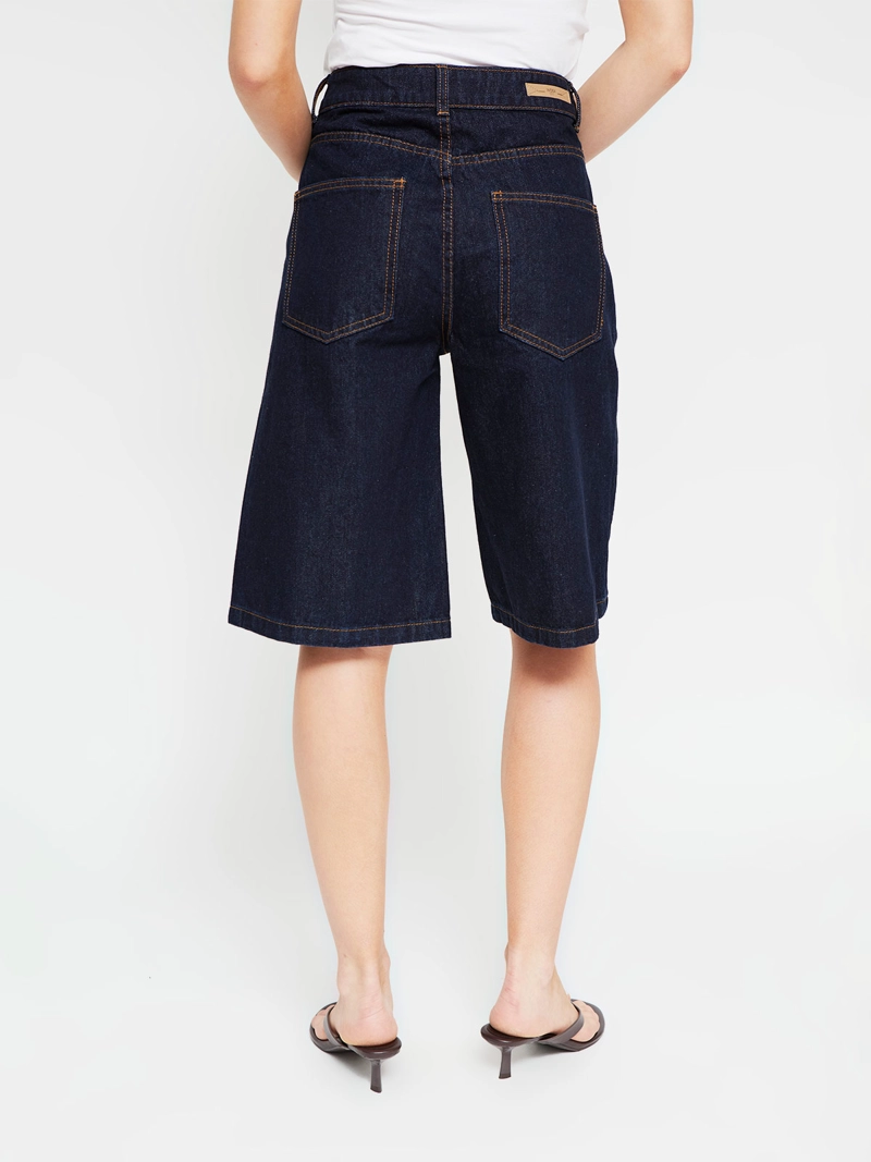 SHORT MUJER INDEX ALGODÓN LARGO DENIM - 3