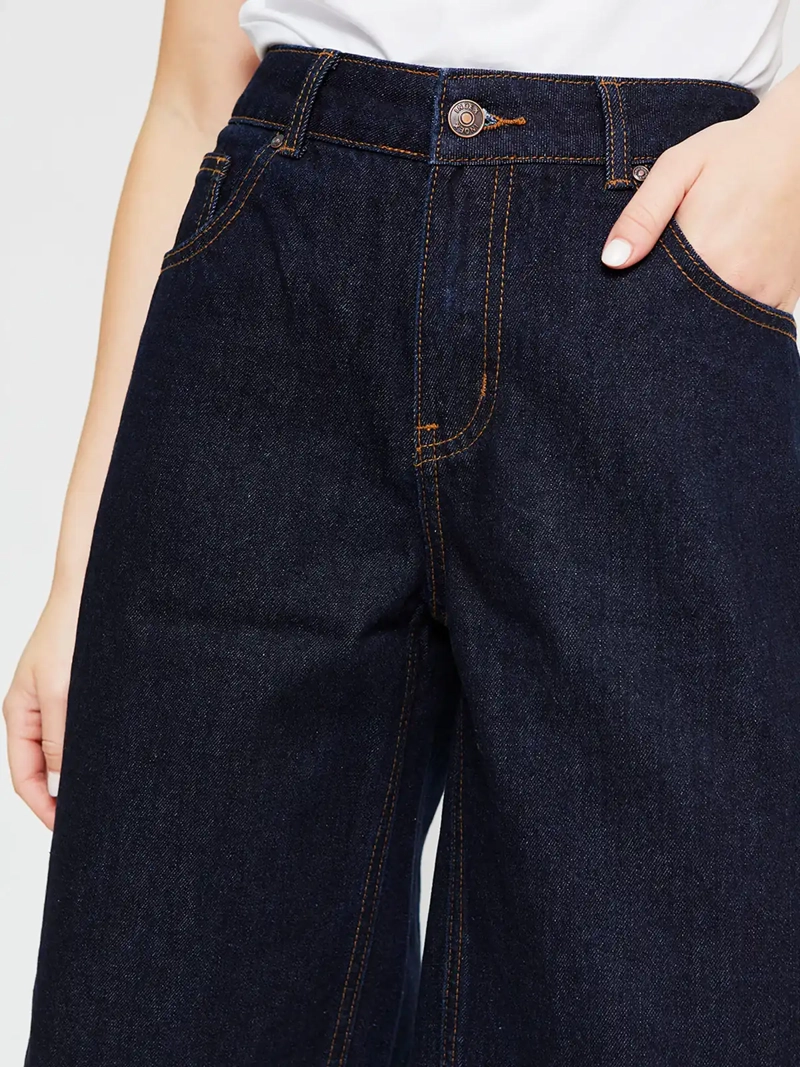SHORT MUJER INDEX ALGODÓN LARGO DENIM - 4