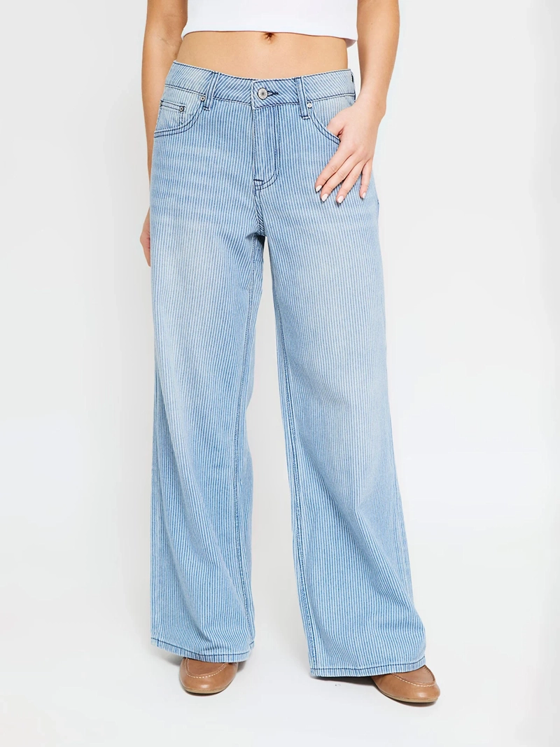 JEANS MUJER INDEX ALGODÓN WIDE LEG LIGERO - 2