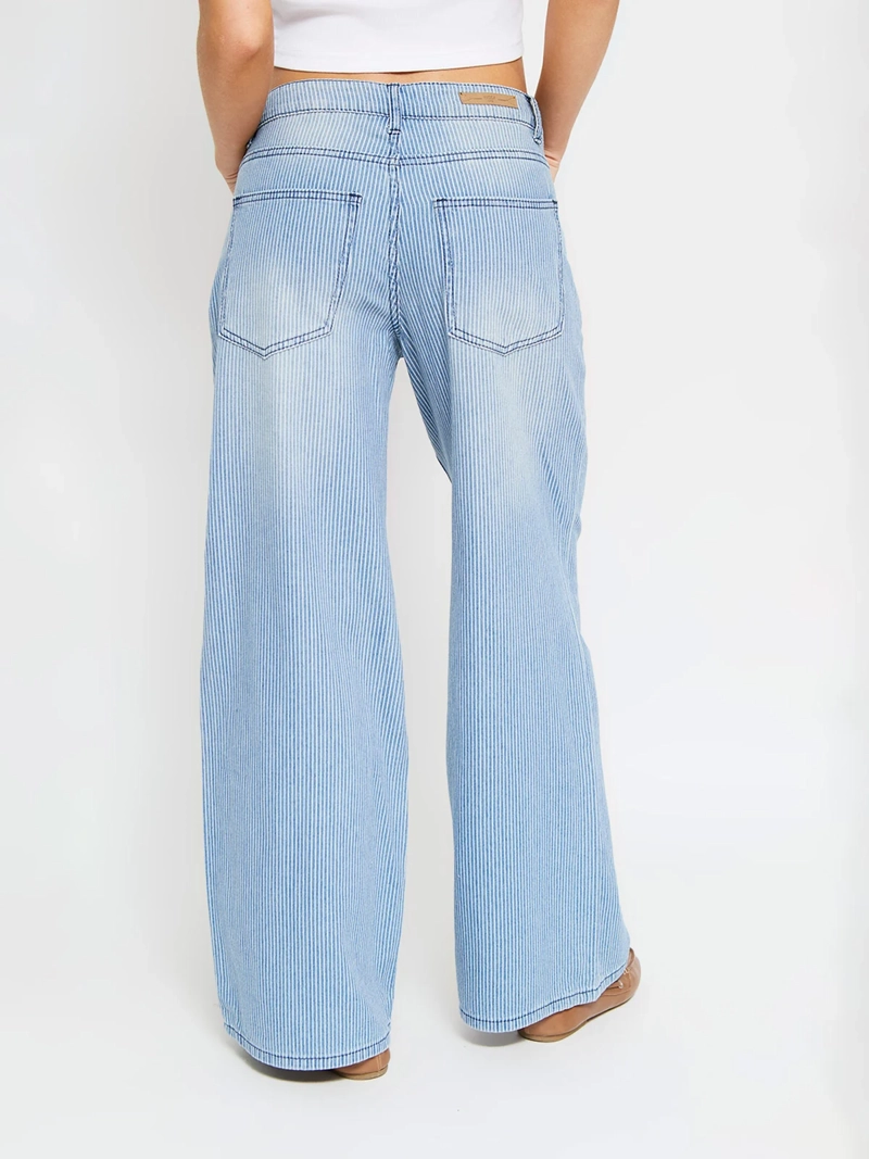 JEANS MUJER INDEX ALGODÓN WIDE LEG LIGERO - 3
