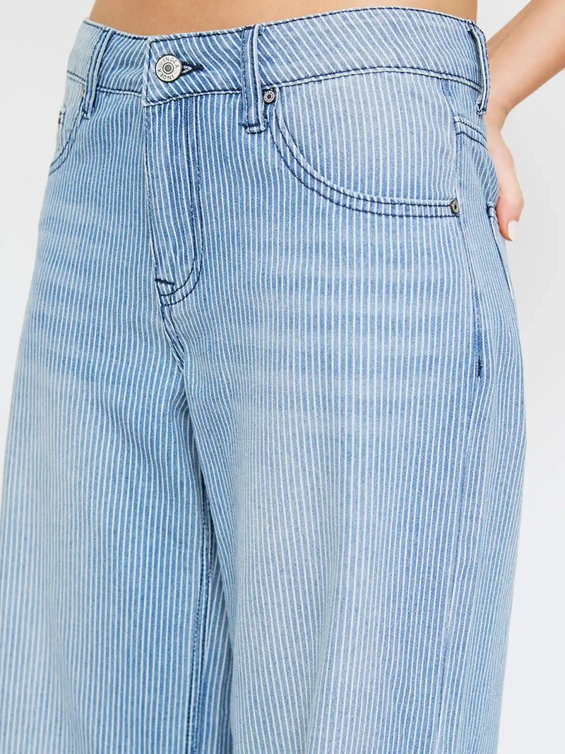 JEANS MUJER INDEX ALGODÓN WIDE LEG LIGERO - 4