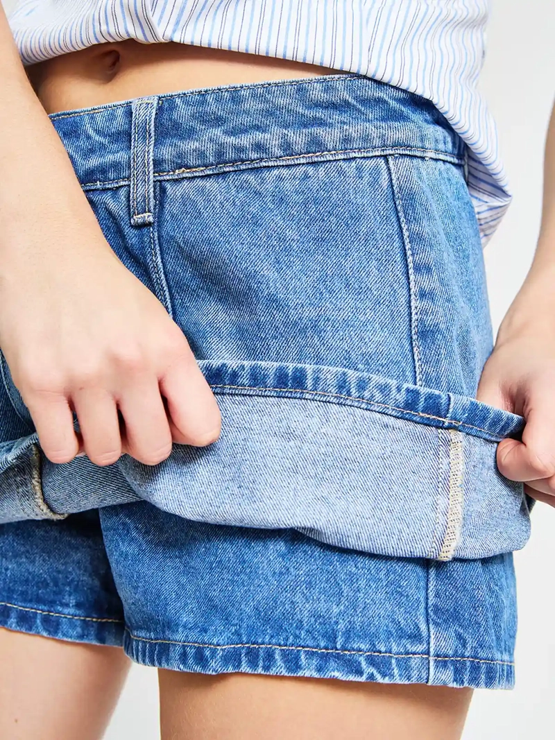 FALDA SHORT MUJER INDEX ALGODÓN TIRO BAJO - 4