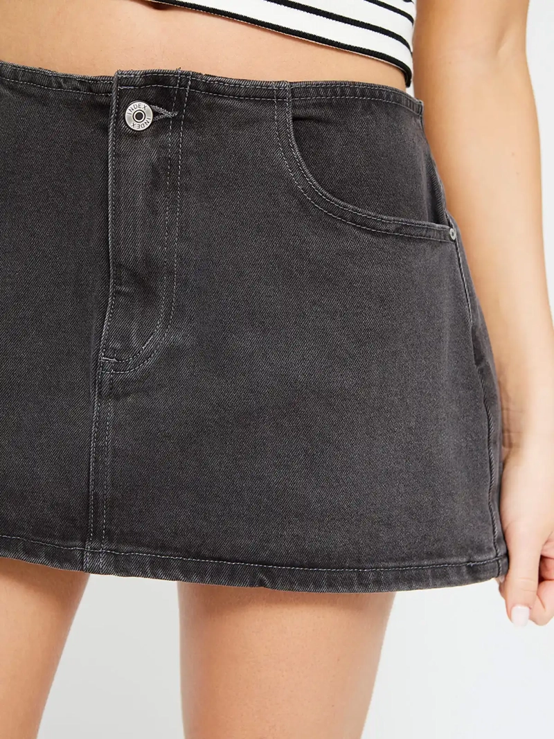 FALDA SHORT MUJER INDEX ALGODÓN DENIM - 4