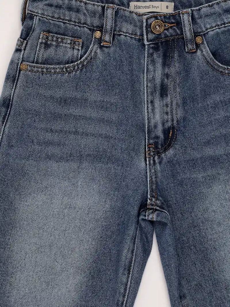 SHORT NIÑO HARVEST ALGODÓN DENIM - 3