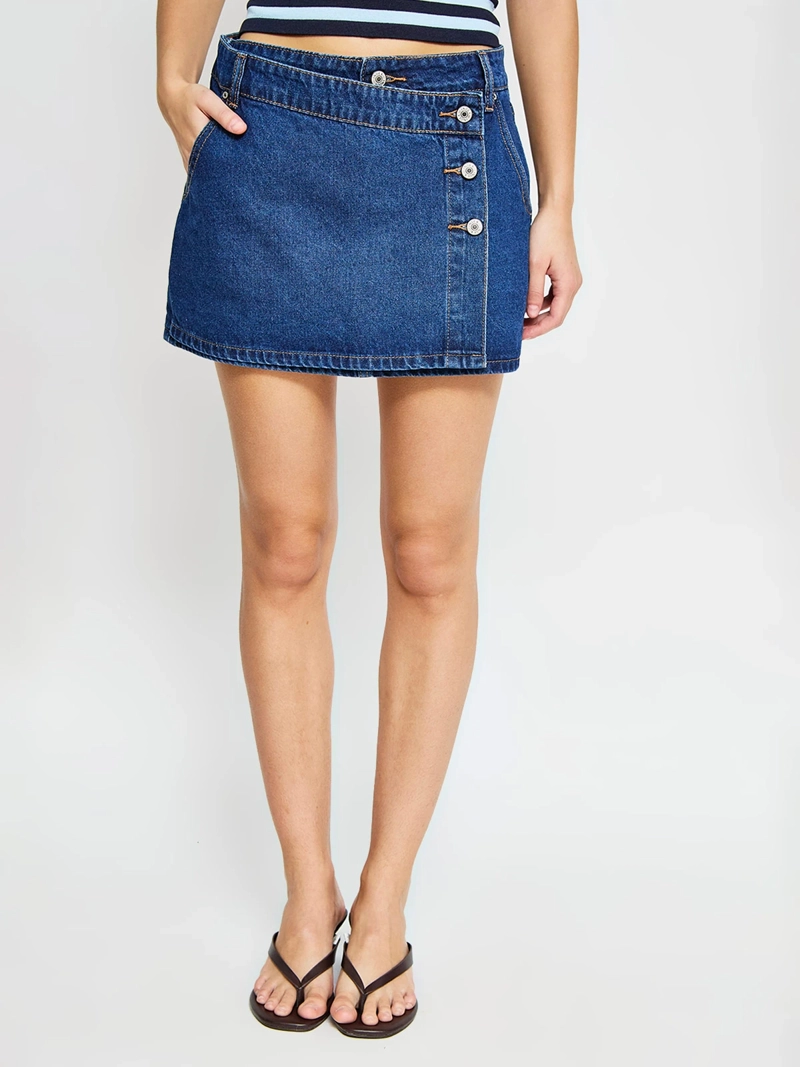FALDA SHORT MUJER INDEX ALGODÓN DENIM - 2