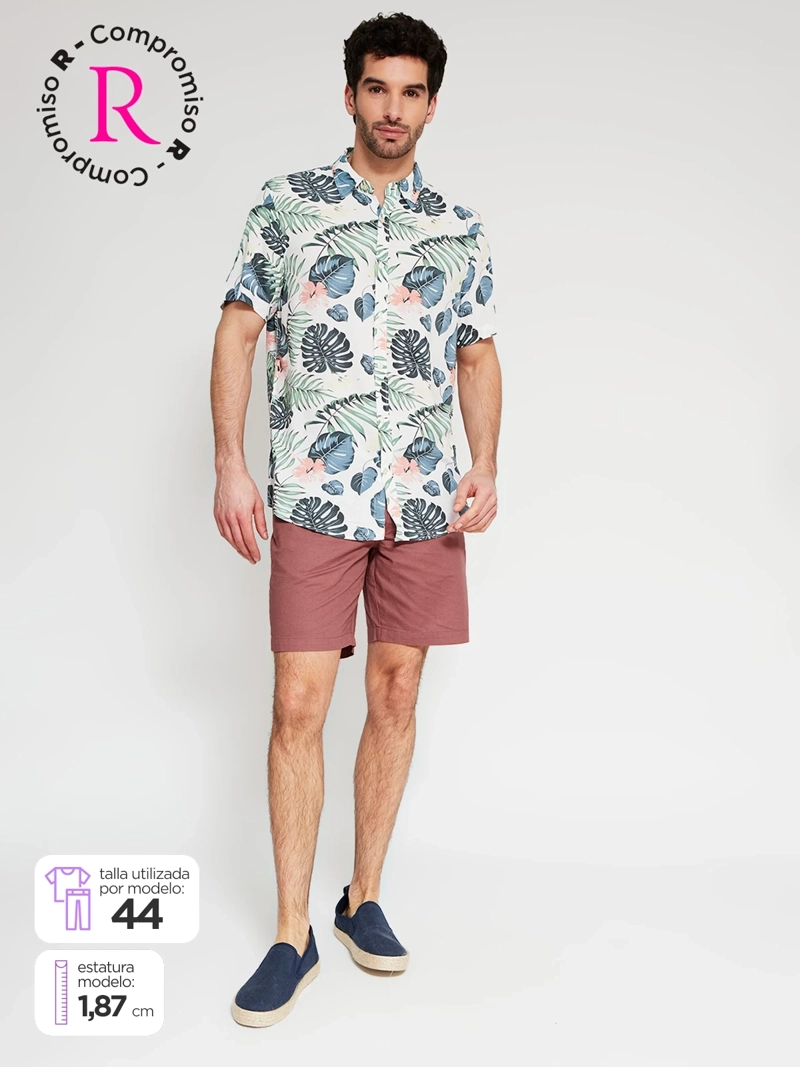 BERMUDA HOMBRE REGATTA ALGODÓN CINTURÓN