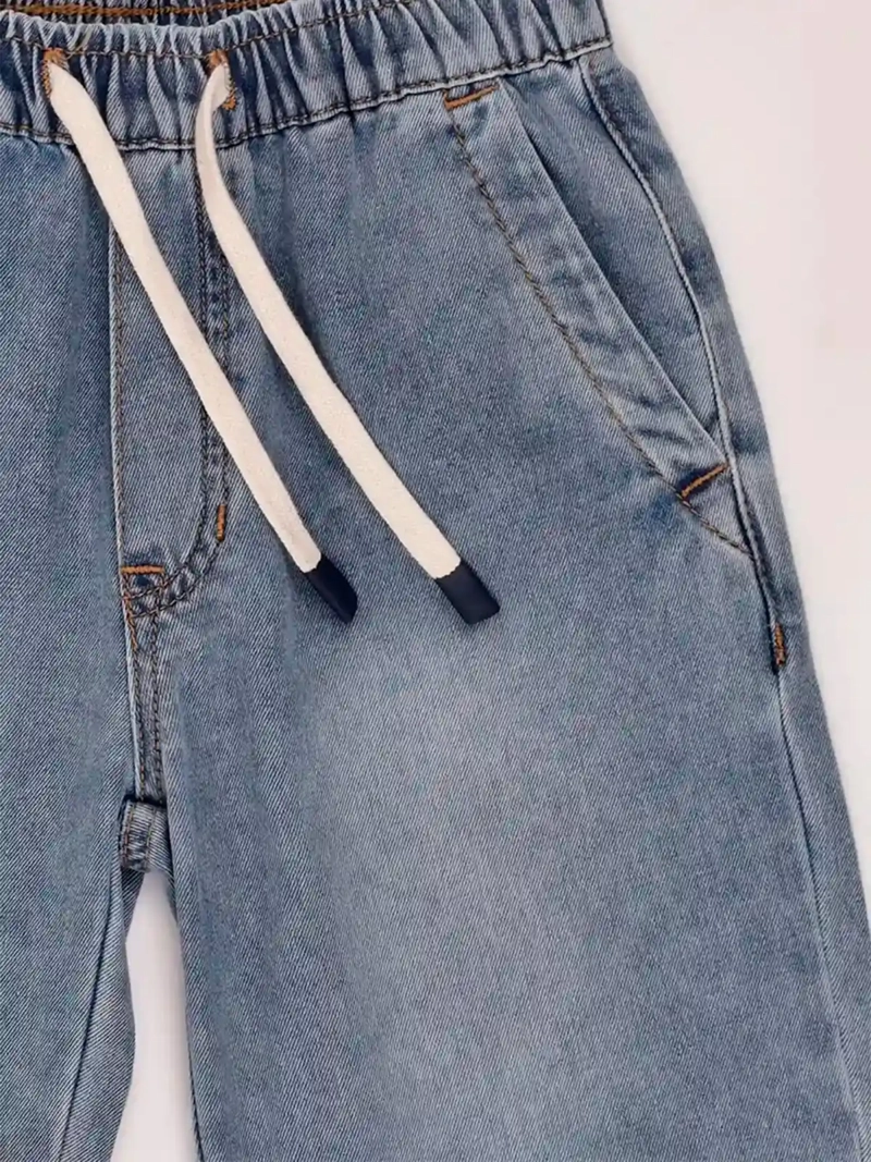 SHORT NIÑO HARVEST ALGODÓN DENIM - 5