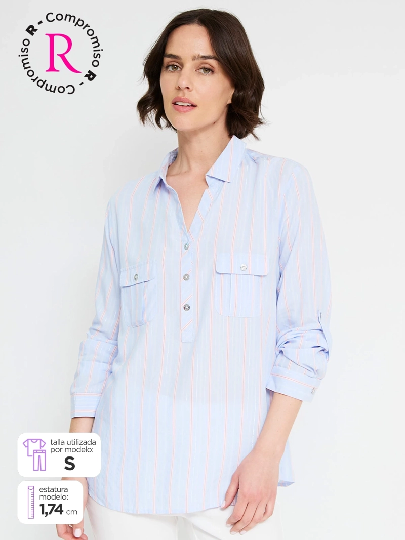 BLUSA MUJER CACHAREL MANGA 3/4