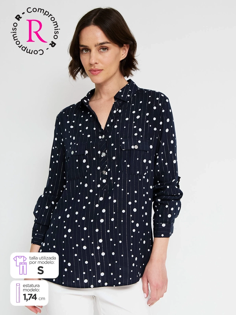 BLUSA MUJER CACHAREL MANGA 3/4