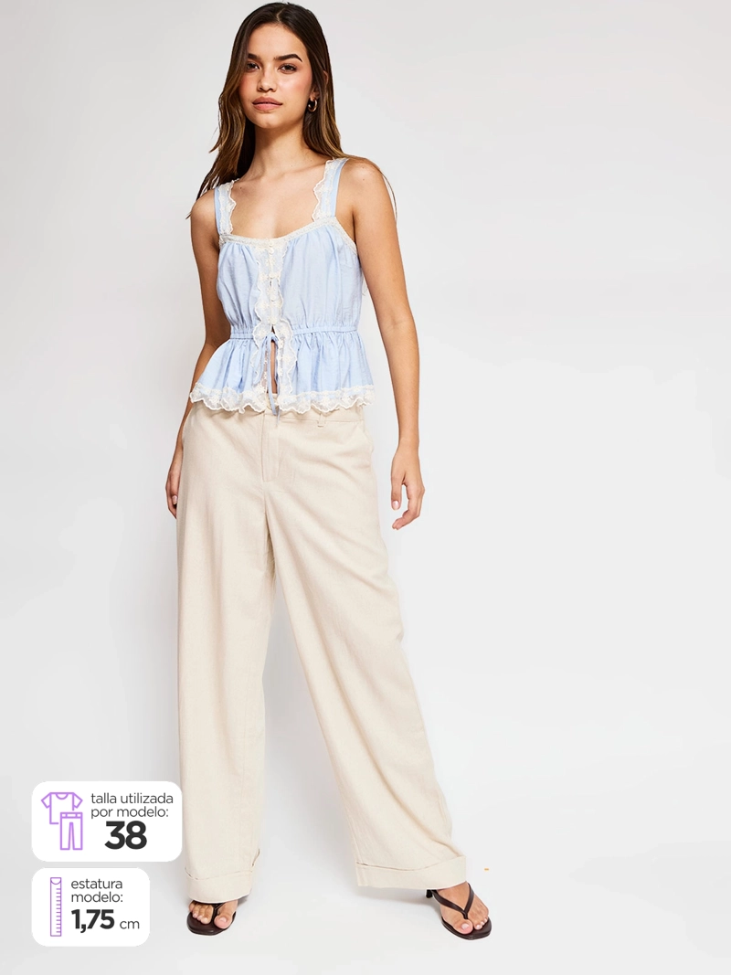 PANTALÓN MUJER INDEX LINO SASTRERO - 1