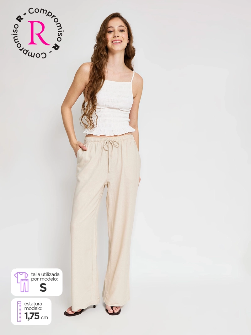 PANTALÓN MUJER INDEX LINO - 1