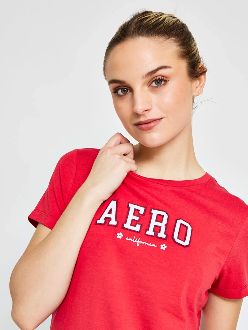 POLERA MUJER AEROPOSTALE ALGODÓN LOGO - 3