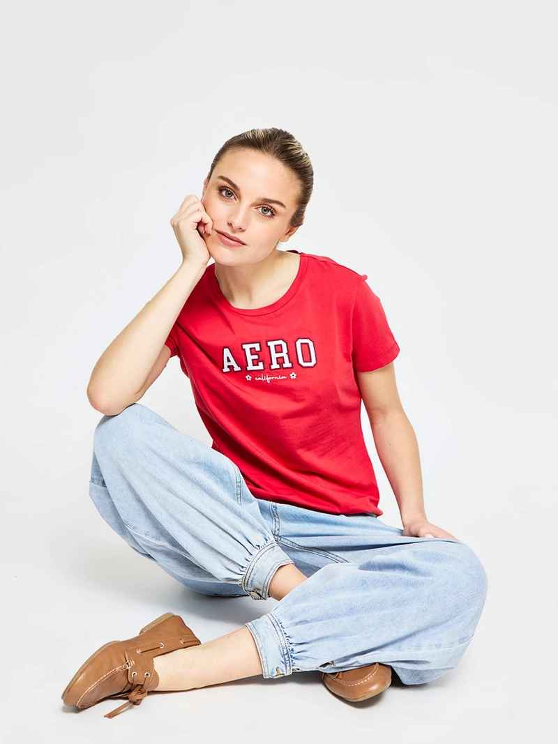 POLERA MUJER AEROPOSTALE ALGODÓN LOGO - 4