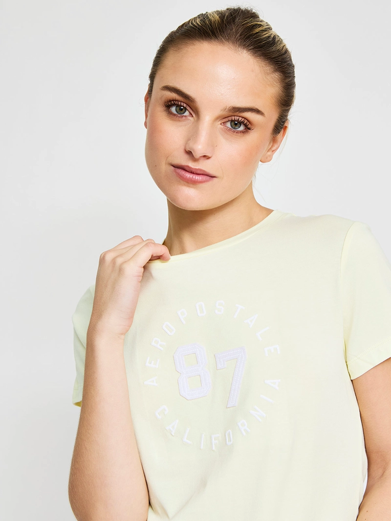 POLERA MUJER AEROPOSTALE ALGODÓN LOGO - 3