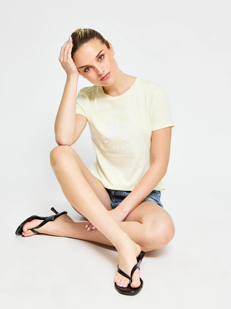 POLERA MUJER AEROPOSTALE ALGODÓN LOGO - 4