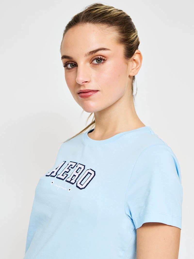 POLERA MUJER AEROPOSTALE ALGODÓN LOGO - 3