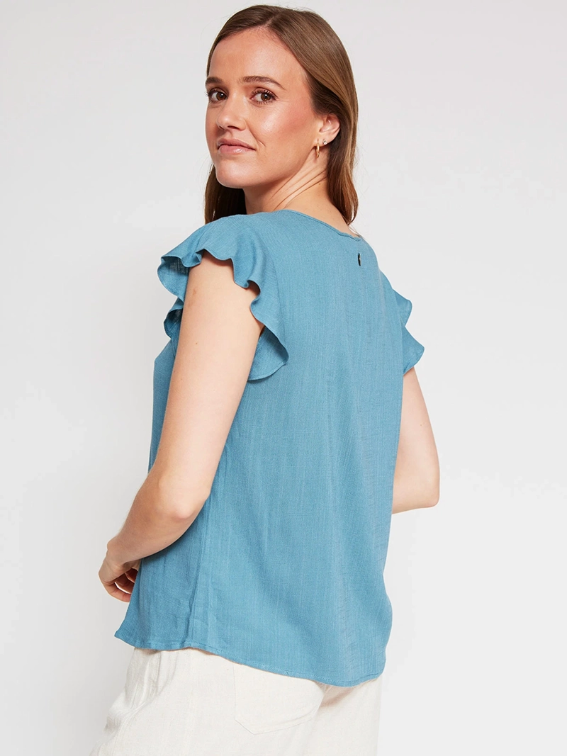 BLUSA MUJER REGATTA MANGA CORTA BOTÓN - 2