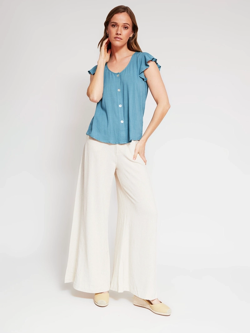 BLUSA MUJER REGATTA MANGA CORTA BOTÓN - 4