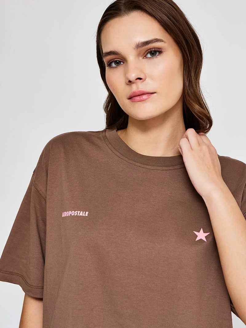 POLERA MUJER AEROPOSTALE ALGODÓN OVERSIZE - 3