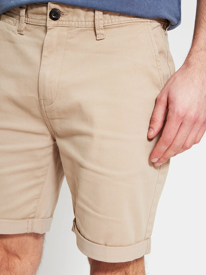 SHORT HOMBRE ROBERT LEWIS ALGODÓN CHINO LISO - 4