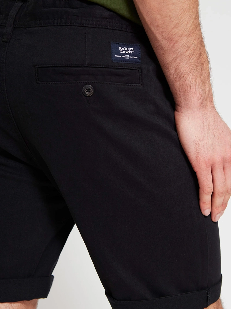SHORT HOMBRE ROBERT LEWIS ALGODÓN CHINO LISO - 4