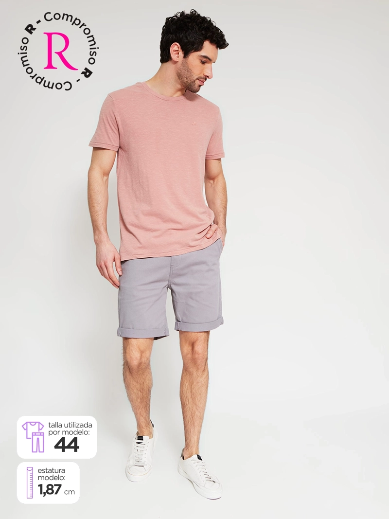SHORT HOMBRE ROBERT LEWIS ALGODÓN CHINO LISO