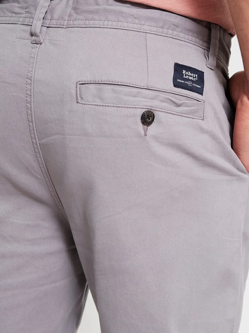 SHORT HOMBRE ROBERT LEWIS ALGODÓN CHINO LISO - 4