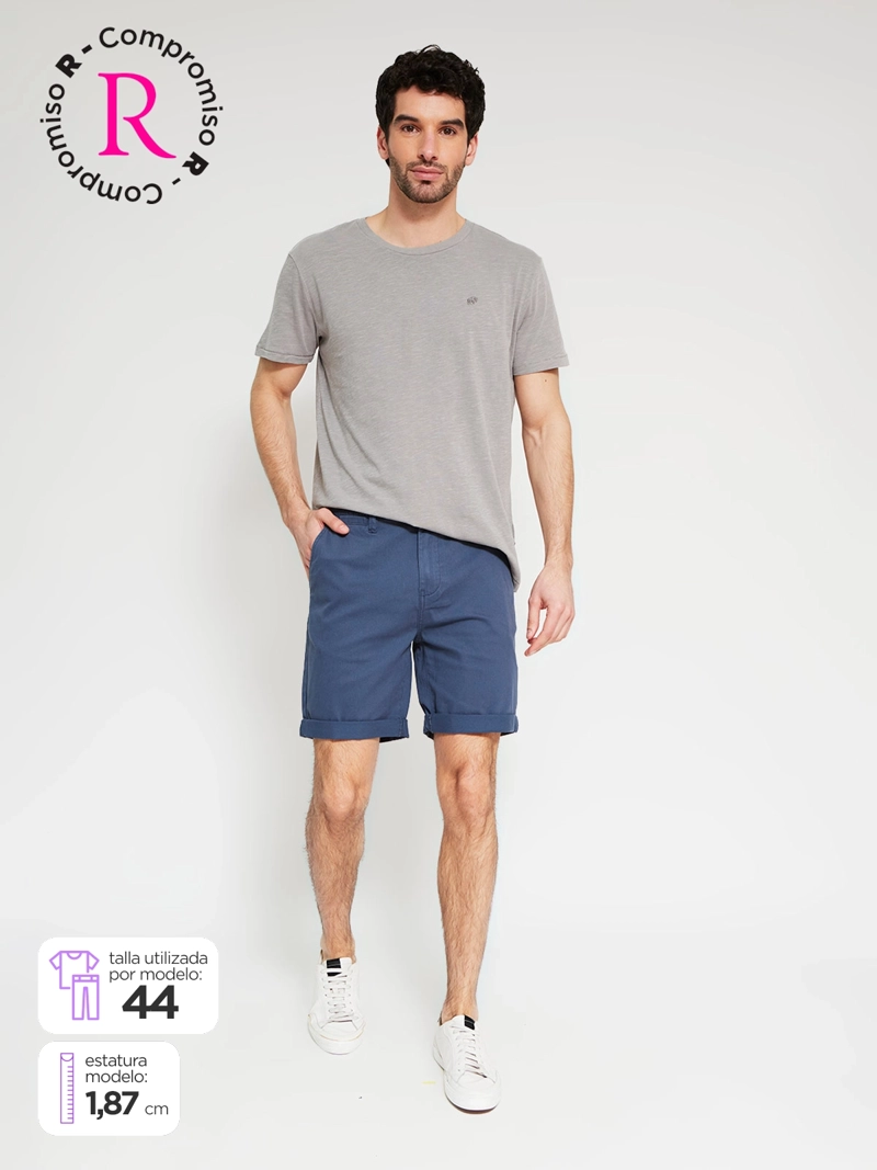 SHORT HOMBRE ROBERT LEWIS ALGODÓN CHINO LISO