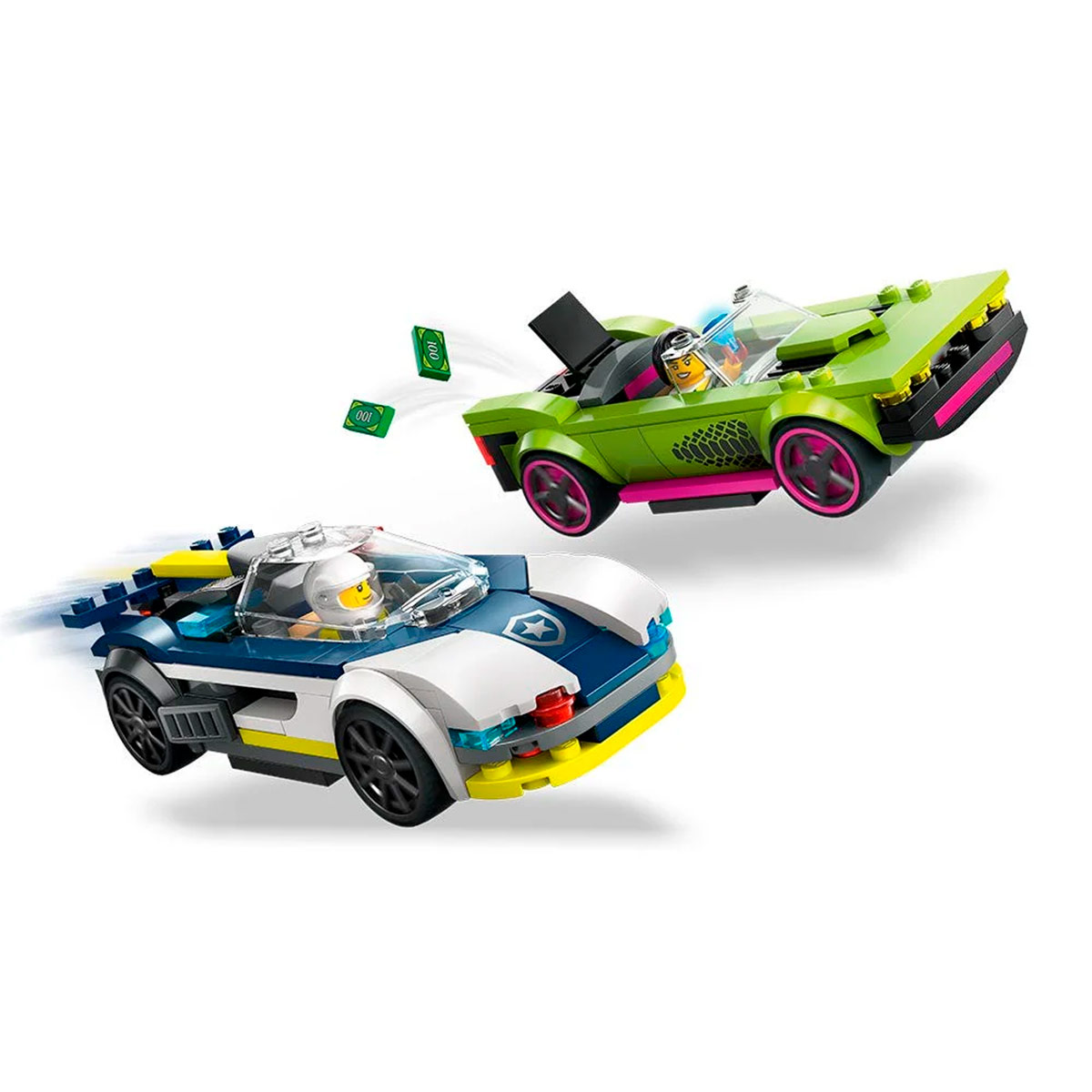 BLOQUES DE CONSTRUCCIÓN LEGO 60415 AUTO DE POLICÍA Y POTENTE AUTO DEPORTIVO - 3