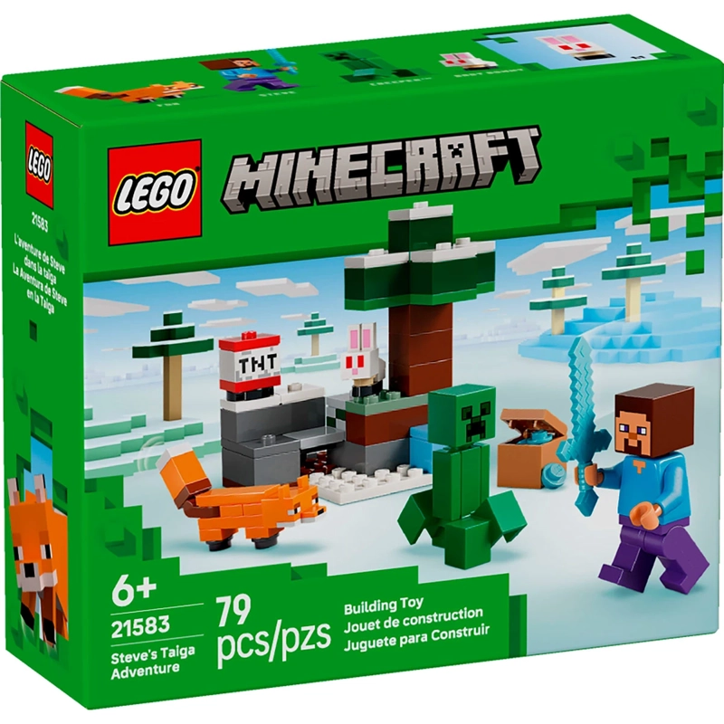 BLOQUES DE CONSTRUCCIÓN LEGO 21583 LA AVENTURA DE STEVE EN LA TAIGA - 4