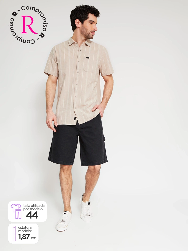 BERMUDA HOMBRE ELEMENT ALGODÓN RELAXED