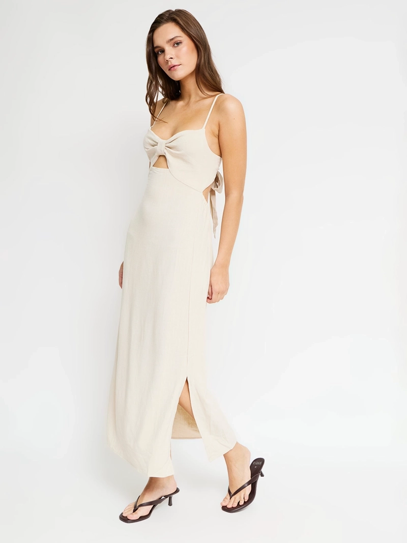 VESTIDO MUJER INDEX LINO LARGO - 2