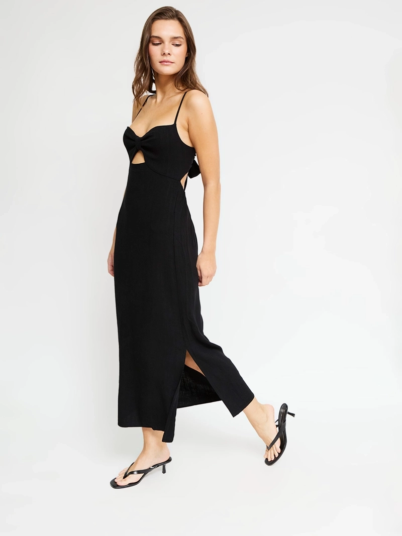 VESTIDO MUJER INDEX LINO LARGO - 2