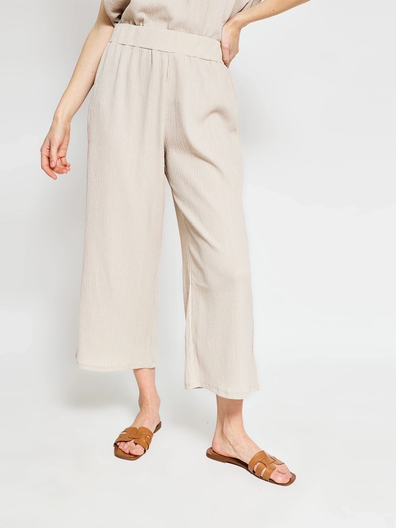 PANTALÓN MUJER AZIZ REGULAR FLUIDO TEXTURADO - 2