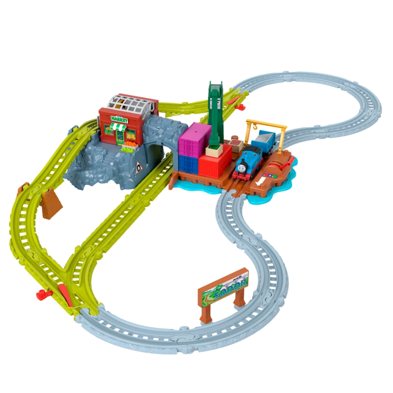 TREN THOMAS & FRIENDS PISTA MOTORIZADA DEL MUELLE DE CRANKY - 1