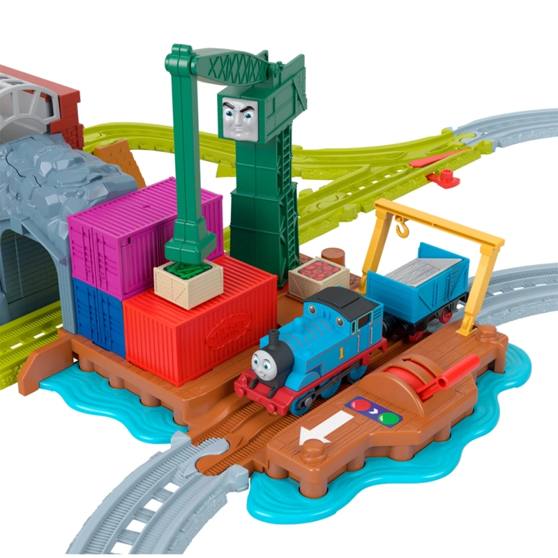 TREN THOMAS & FRIENDS PISTA MOTORIZADA DEL MUELLE DE CRANKY - 11