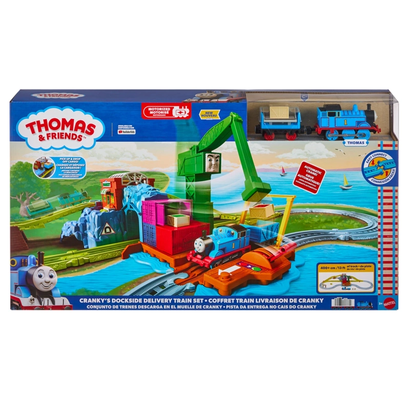 TREN THOMAS & FRIENDS PISTA MOTORIZADA DEL MUELLE DE CRANKY - 13