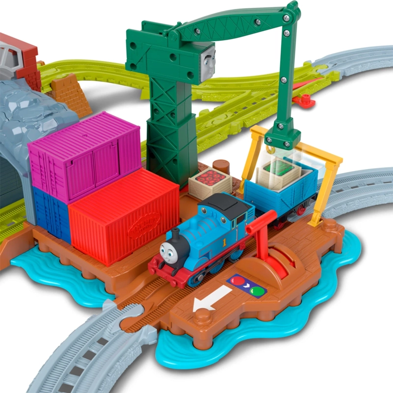 TREN THOMAS & FRIENDS PISTA MOTORIZADA DEL MUELLE DE CRANKY - 7