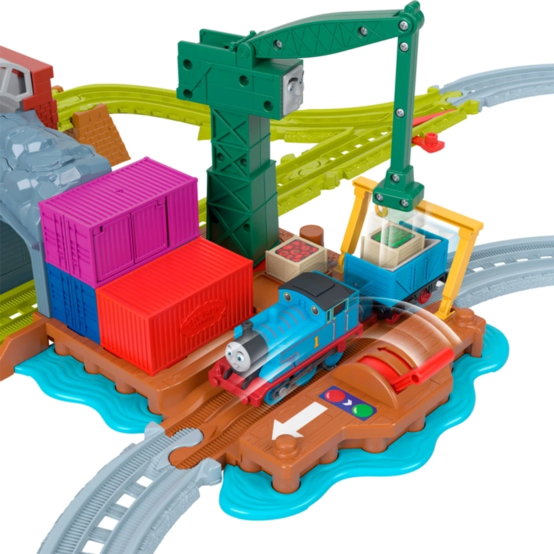 TREN THOMAS & FRIENDS PISTA MOTORIZADA DEL MUELLE DE CRANKY - 9