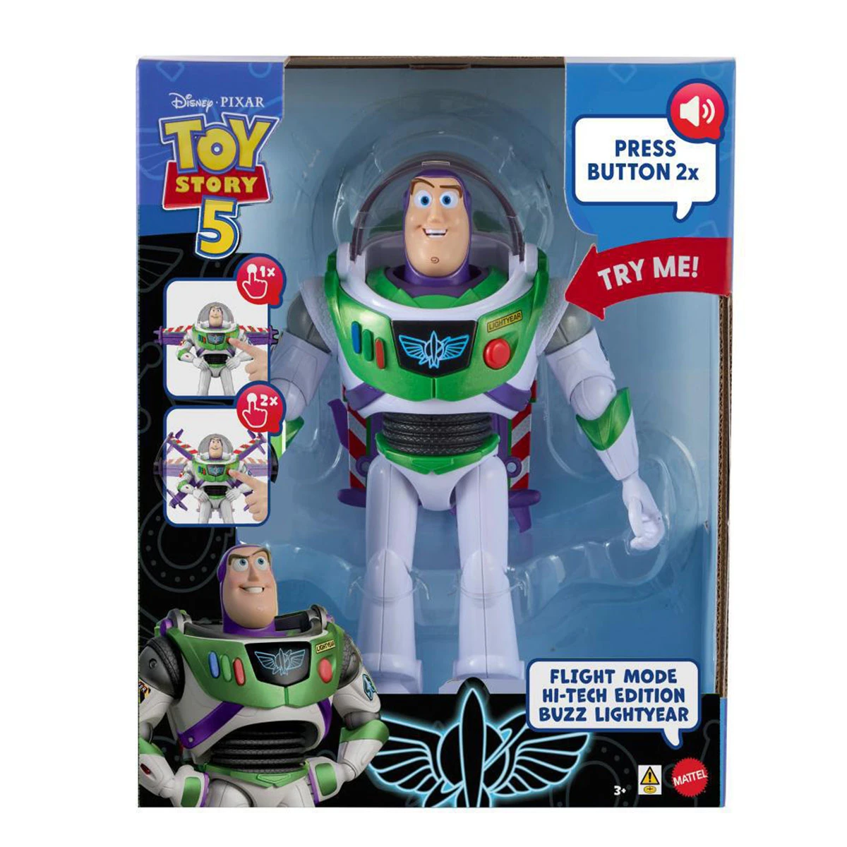 FIGURA DE ACCIÓN DISNEY PIXAR BUZZ ACCIÓN DE DESPEGUE DE 12" - 8