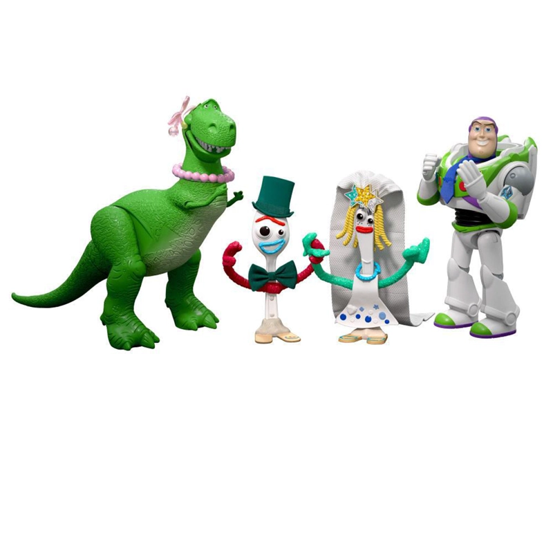 PACK FIGURAS DE ACCIÓN DISNEY PIXAR 4 PERSONAJES TOY STORY 5 7" - 8