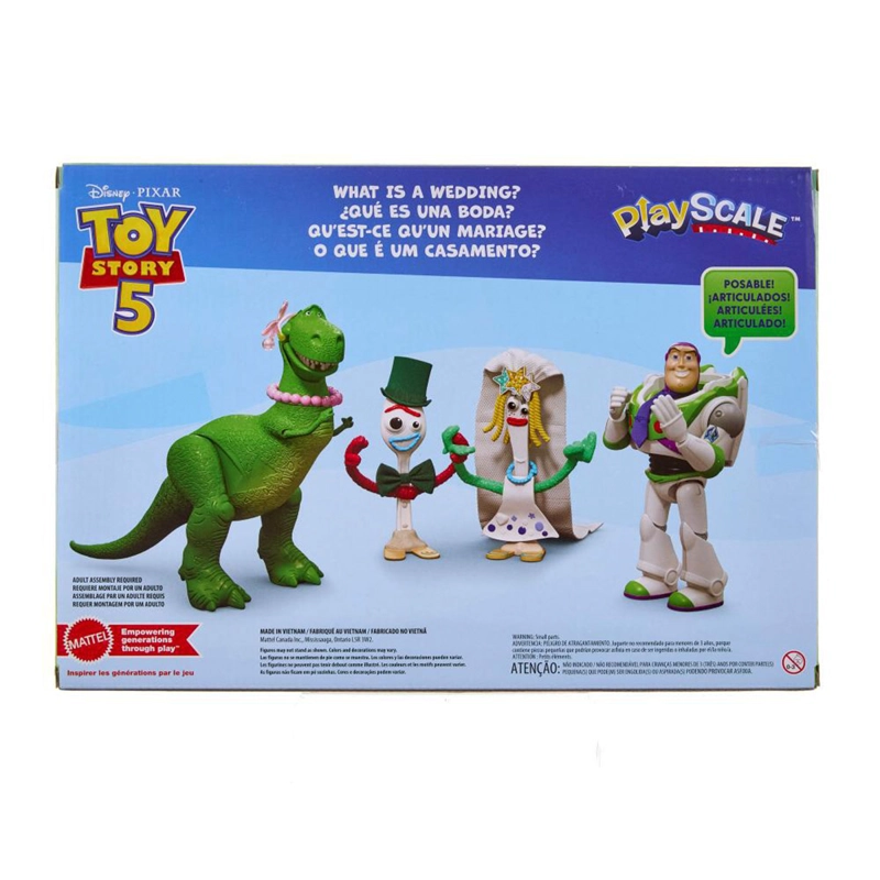 PACK FIGURAS DE ACCIÓN DISNEY PIXAR 4 PERSONAJES TOY STORY 5 7" - 10