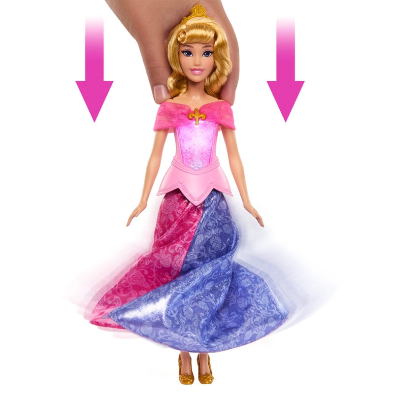 MUÑECA DISNEY PRINCESAS AURORA VESTIDO TRANSFORMABLE - 5