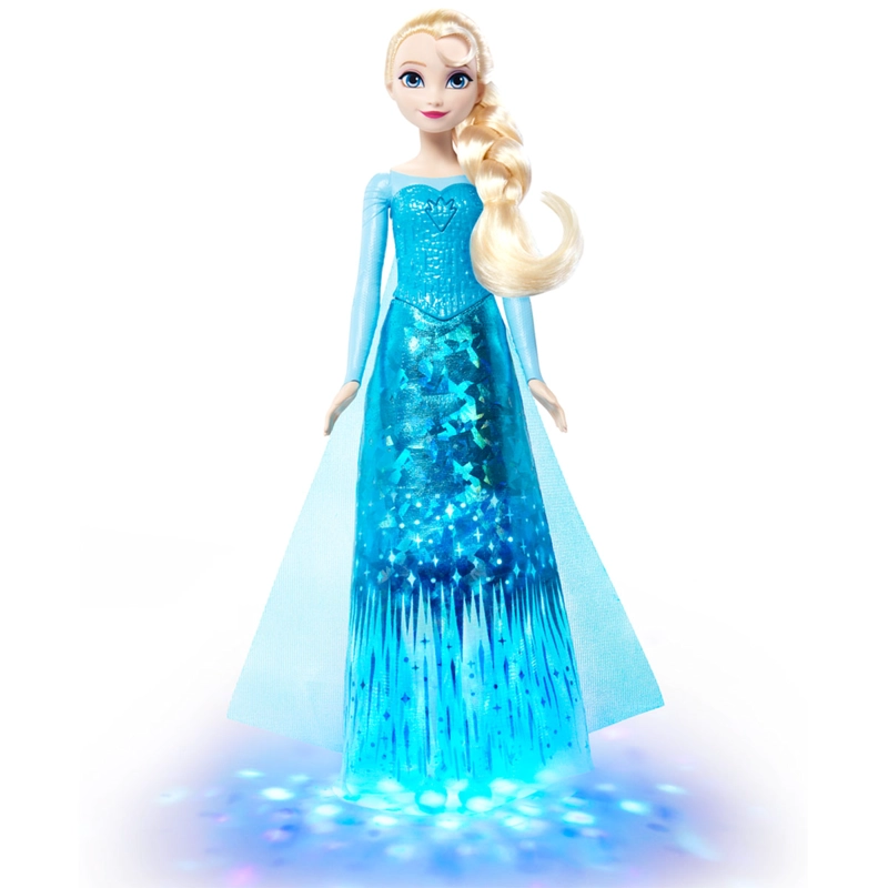 MUÑECA DISNEY PRINCESAS FROZEN ELSA CON LUCES Y SONIDO - 1
