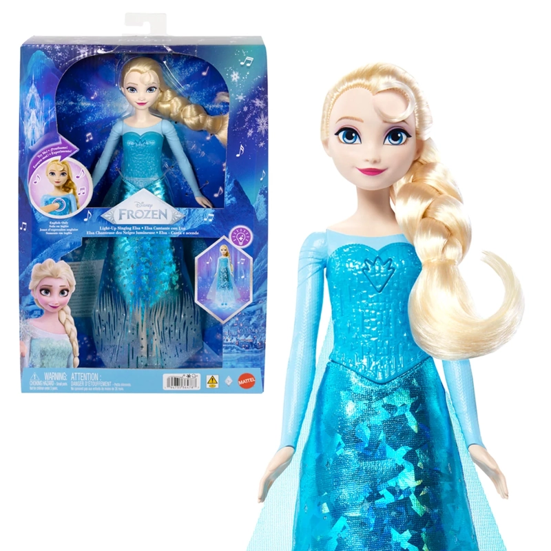 MUÑECA DISNEY PRINCESAS FROZEN ELSA CON LUCES Y SONIDO - 8