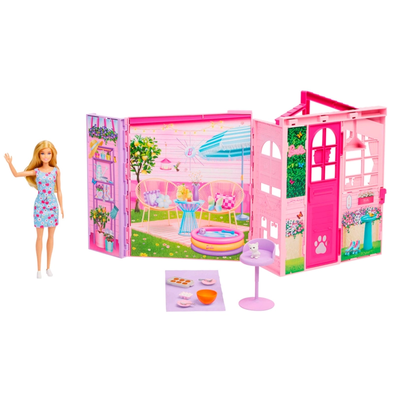 SET DE JUEGO BARBIE CASA GLAM CON MUÑECA - 1