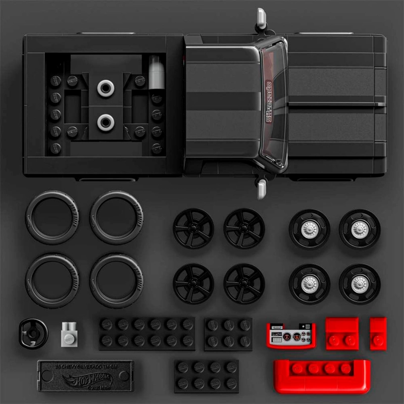 JUGUETE DE CONSTRUCCIÓN MATTEL BRICK SHOP SPEED '83 CHEVY SILVERADO - 3