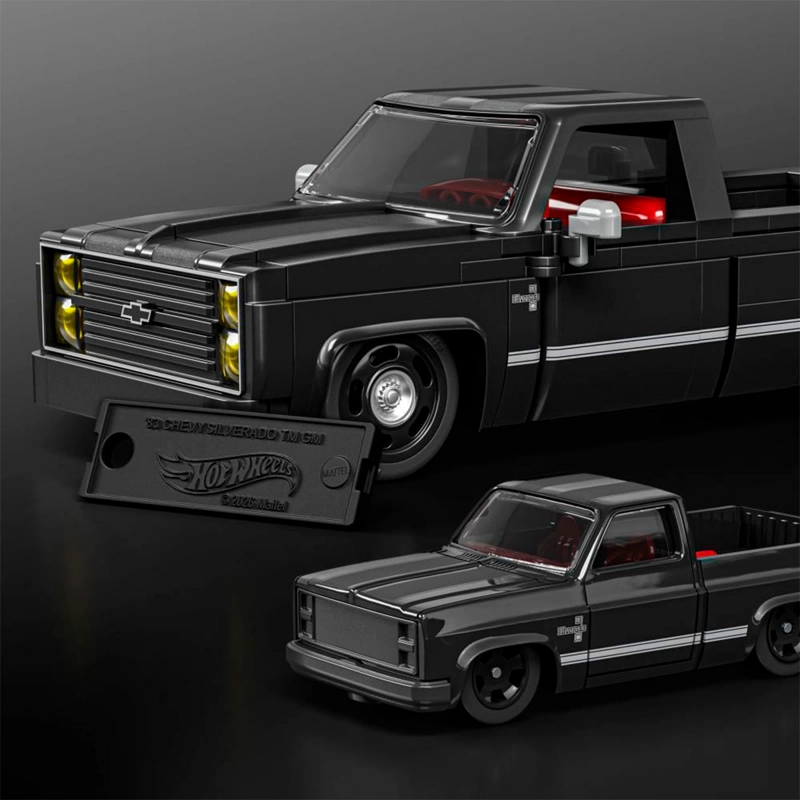 JUGUETE DE CONSTRUCCIÓN MATTEL BRICK SHOP SPEED '83 CHEVY SILVERADO - 4