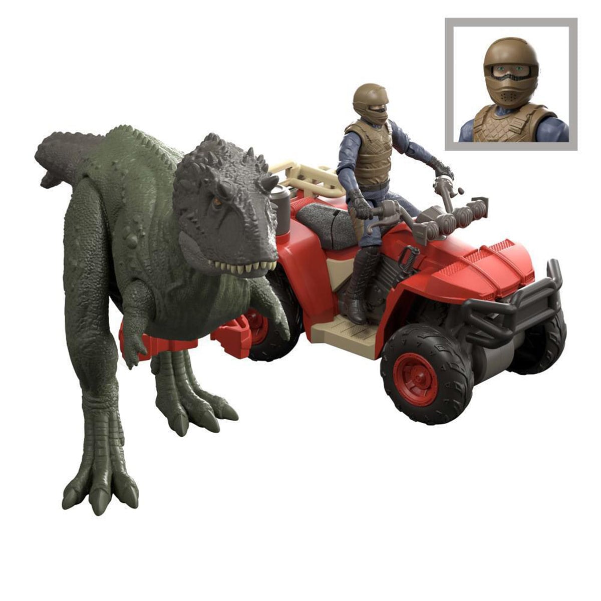 FIGURA DE ACCIÓN JURASSIC WORLD DINOSAURIO Y VEHÍCULO - 2
