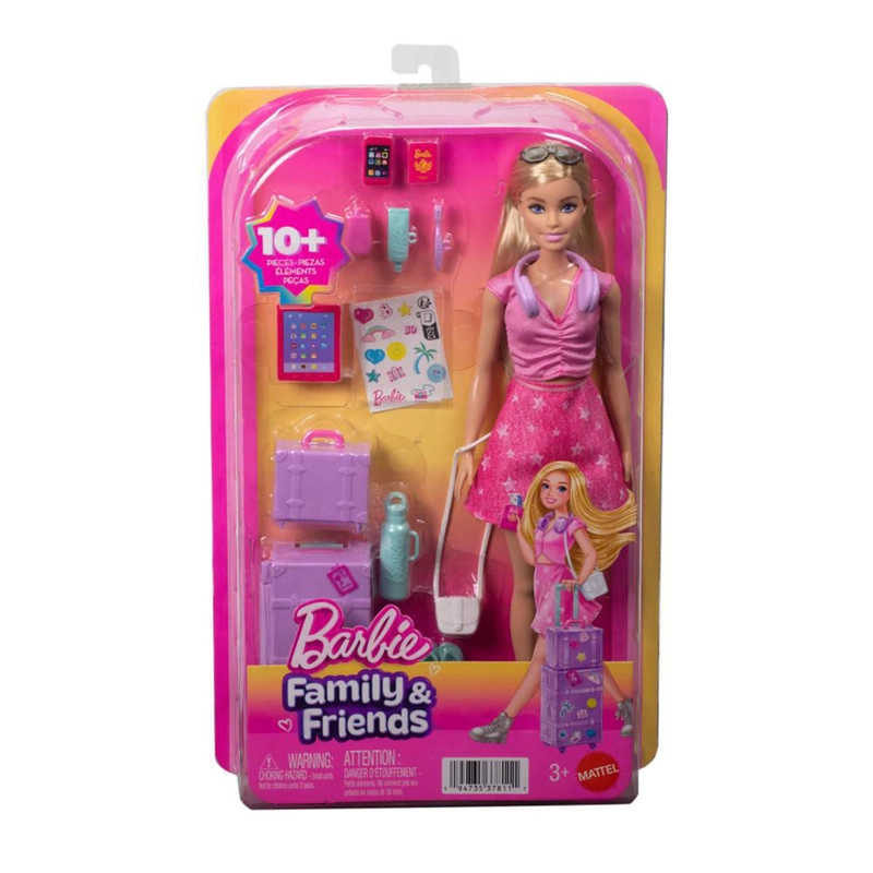 MUÑECA BARBIE MALIBU AVENTURAS DE VIAJE - 7